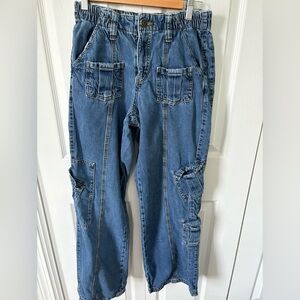 BDG Urban Outfitters Light Blue Denim Cargo Pants